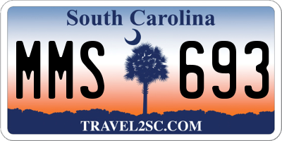 SC license plate MMS693