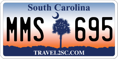 SC license plate MMS695