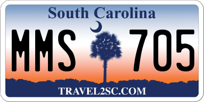 SC license plate MMS705