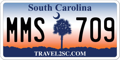 SC license plate MMS709