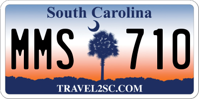SC license plate MMS710