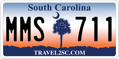 SC license plate MMS711