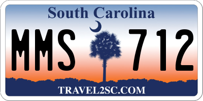 SC license plate MMS712
