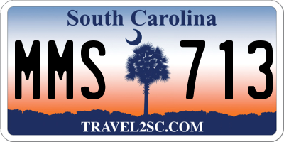 SC license plate MMS713