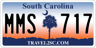 SC license plate MMS717