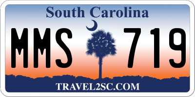 SC license plate MMS719