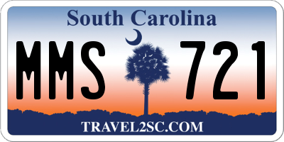 SC license plate MMS721
