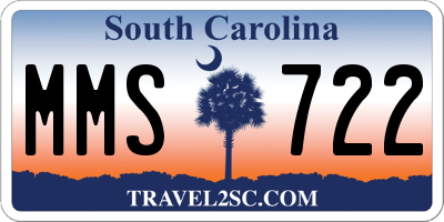 SC license plate MMS722