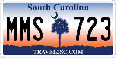 SC license plate MMS723