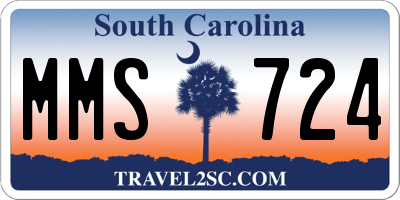 SC license plate MMS724