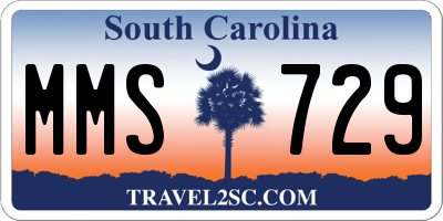 SC license plate MMS729