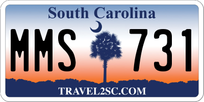 SC license plate MMS731