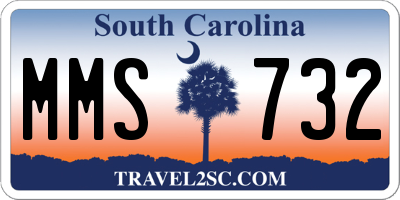 SC license plate MMS732
