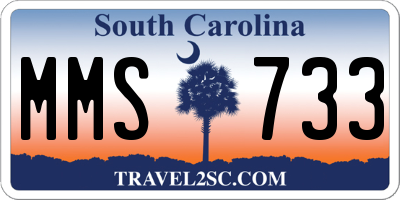 SC license plate MMS733