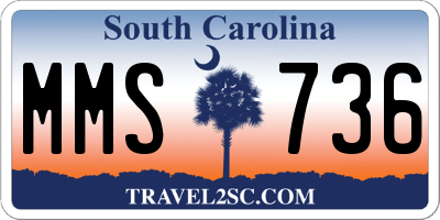 SC license plate MMS736