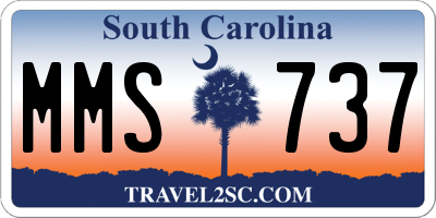 SC license plate MMS737