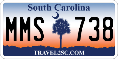 SC license plate MMS738