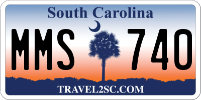SC license plate MMS740