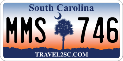 SC license plate MMS746