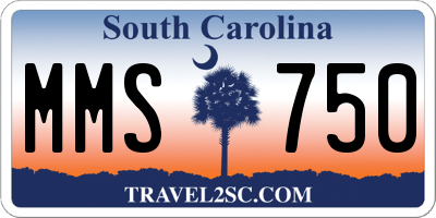 SC license plate MMS750