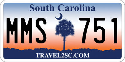 SC license plate MMS751