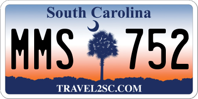 SC license plate MMS752