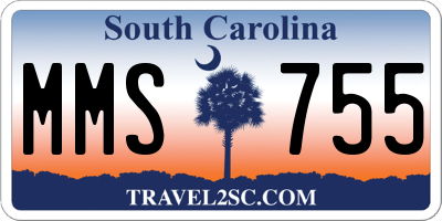 SC license plate MMS755