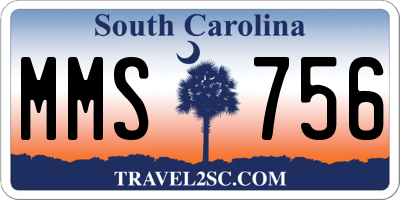 SC license plate MMS756