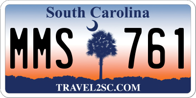 SC license plate MMS761