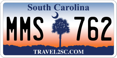 SC license plate MMS762