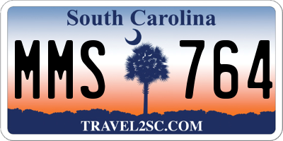 SC license plate MMS764
