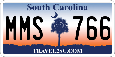 SC license plate MMS766