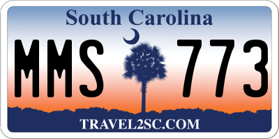SC license plate MMS773