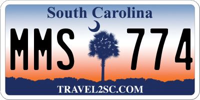 SC license plate MMS774