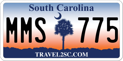 SC license plate MMS775