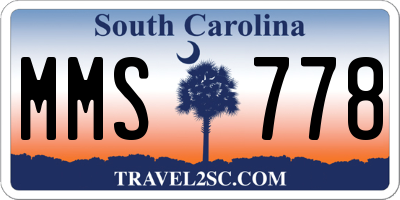 SC license plate MMS778