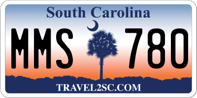 SC license plate MMS780