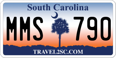 SC license plate MMS790