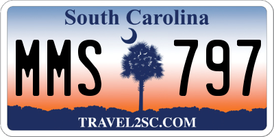 SC license plate MMS797