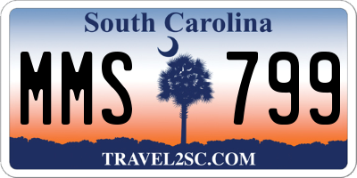 SC license plate MMS799