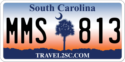 SC license plate MMS813
