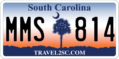 SC license plate MMS814