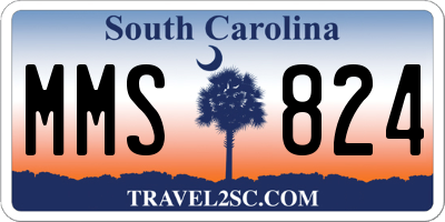SC license plate MMS824