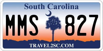 SC license plate MMS827