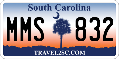 SC license plate MMS832