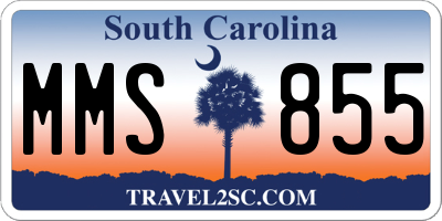 SC license plate MMS855