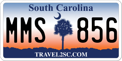 SC license plate MMS856