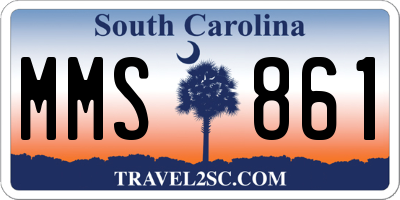 SC license plate MMS861
