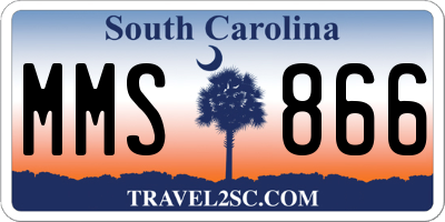 SC license plate MMS866