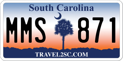 SC license plate MMS871